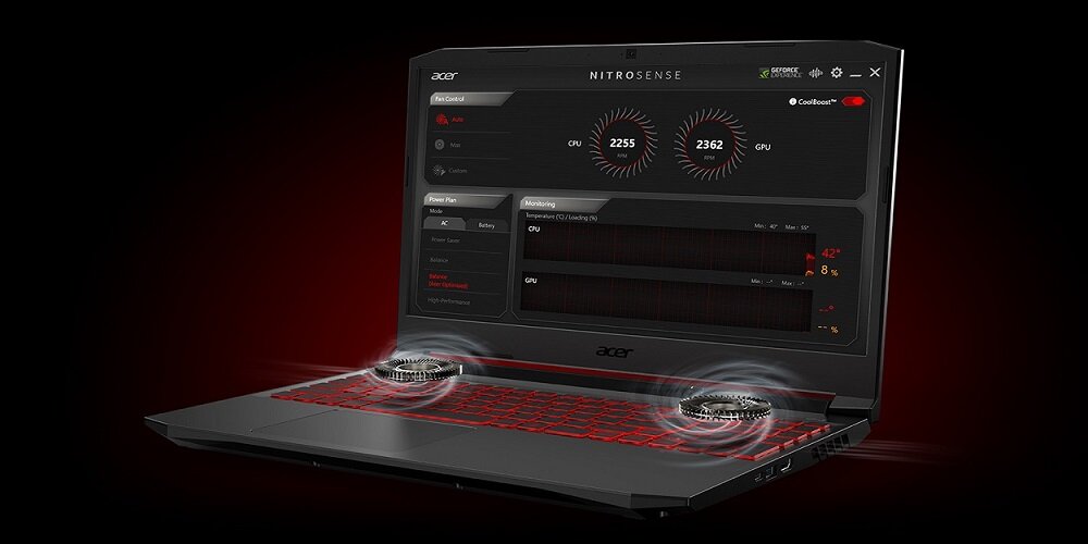 Laptop ACER Nitro 5 AN517-52 - Chłodzenie
