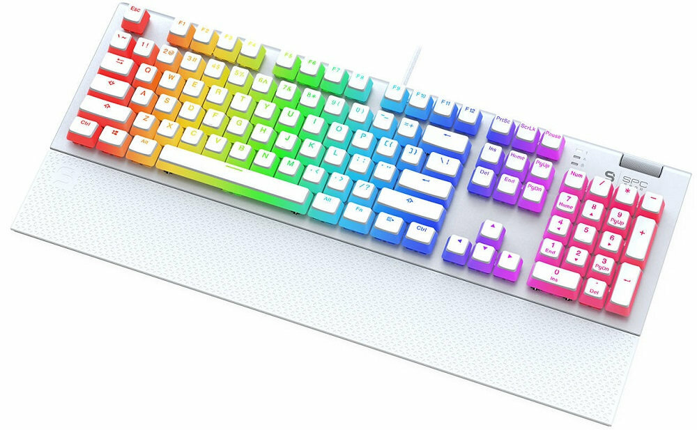 Klawiatura SPC GEAR GK650K Omnis Kailh Blue Onyx White Pudding - RGB 