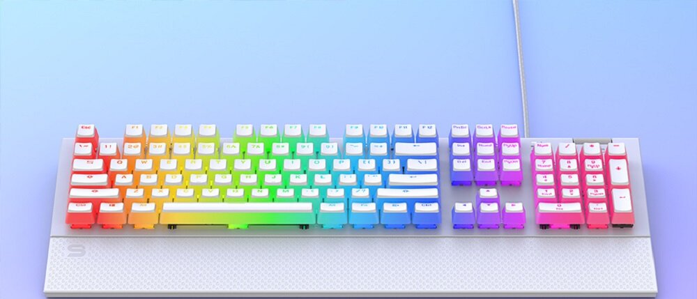 Klawiatura SPC GEAR GK650K Omnis Kailh Blue Onyx White Pudding - wytrzymalosc 