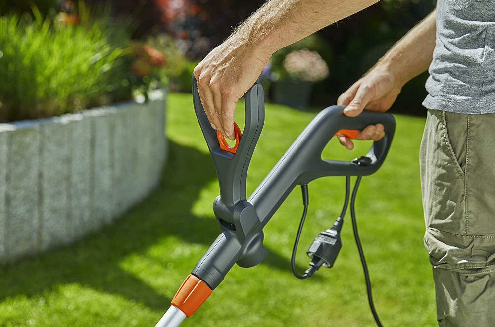 GARDENA przedni uchwyt teleskopowy ergonomiczna pozycja praca urządzenie wzrost