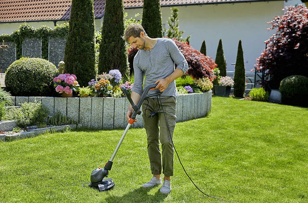 GARDENA przedni uchwyt teleskopowy ergonomiczna pozycja praca urządzenie wzrost