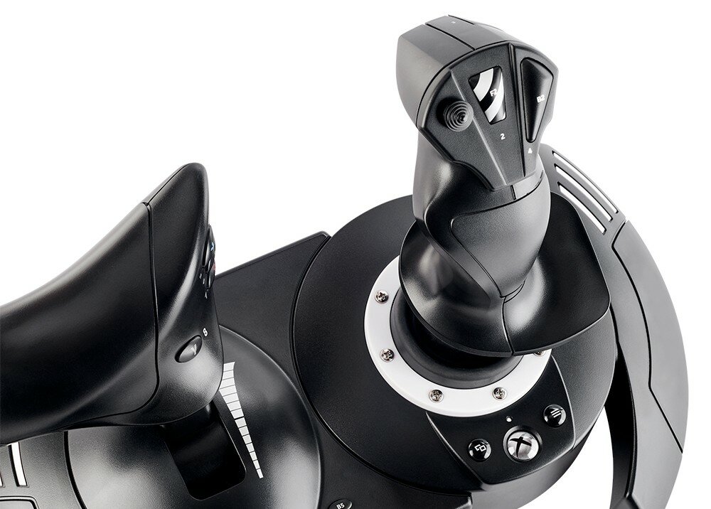 Zestaw THRUSTMASTER T.Flight Full Kit X granie samolot sterowanie kontroler kompatybilność symulator dźwignie drążki przyciski porty montaż