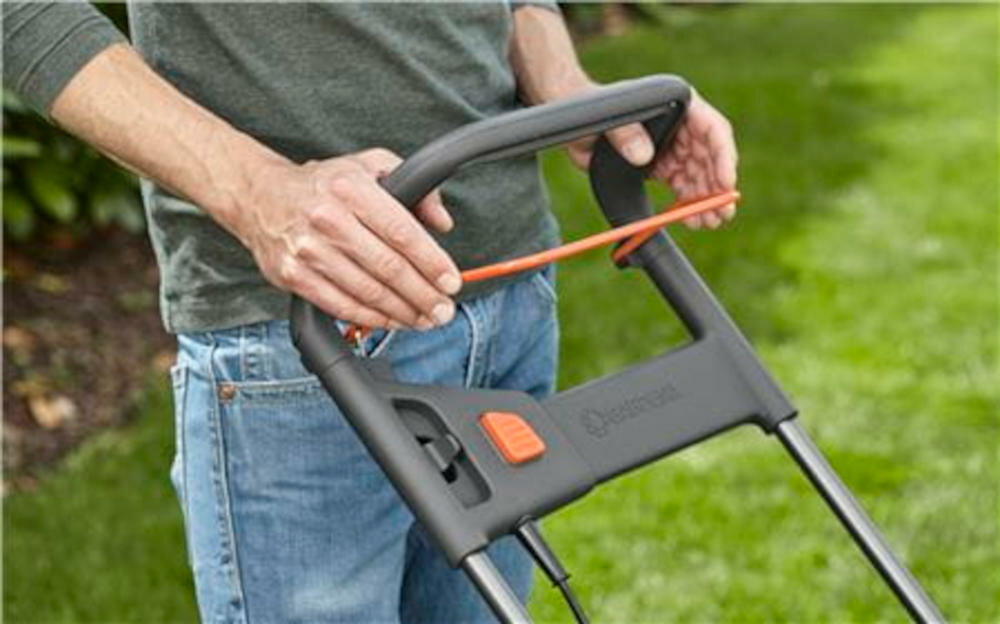 GARDENA wygodna ergonomiczna rączka dłoń sterowanie komfort włącznik