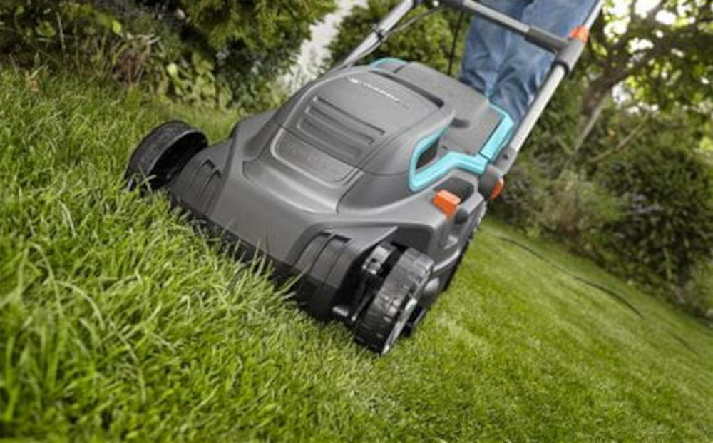 GARDENA system przebieg prędkość cyrkulacja bęben koszący kosz trawa