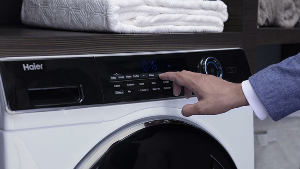 HAIER-HW80-B14979 pralka itime pranie panel sterowania wyświetlacz pokrętło