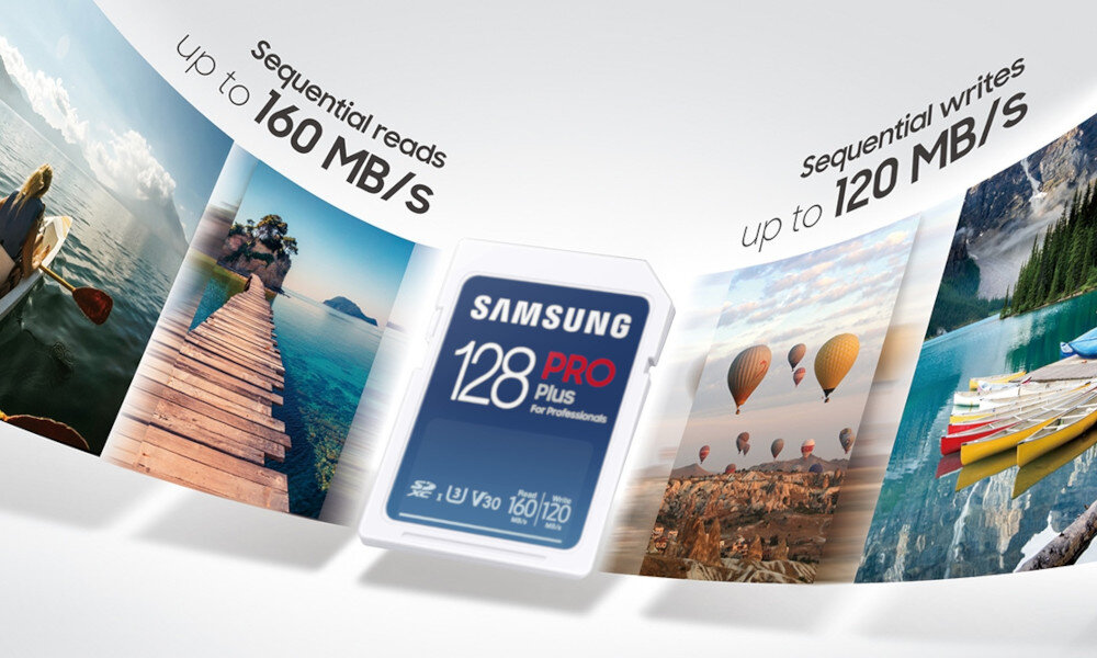 Karta pamieci SAMSUNG Pro Plus SDXC 128GB wysoka klasa szybkosci