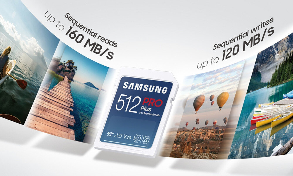 Karta pamieci SAMSUNG Pro Plus SDXC 512GB wysoka klasa szybkosci