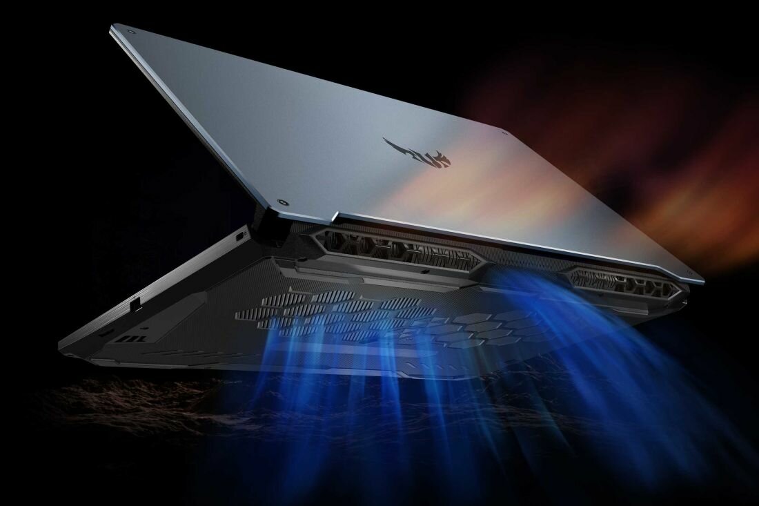 Laptop ASUS Tuf F17 FX706 - układ chłodzenia