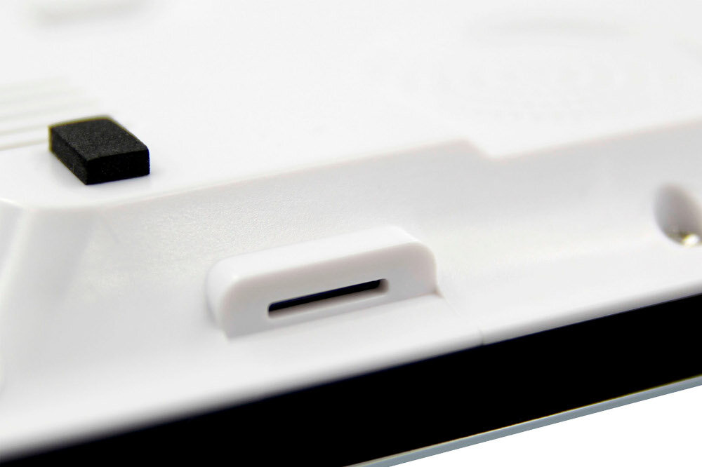 Monitor do wideodomofonu EURA VDA-11C5W kolorowy wyświetlacz LCD o przekątnej ekranu 10 cali umożliwia zapis obrazów rejestrację filmów na karcie microSD pojemność 128 GB sygnał w technologii AHD rozdzielczość 1024x600 pikseli