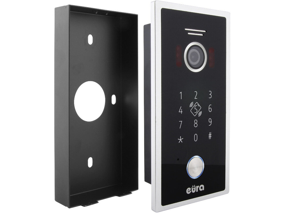 Kaseta zewnętrzna wideodomofonu EURA VDA-51C5P prosty montaż urządzenie natynkowe