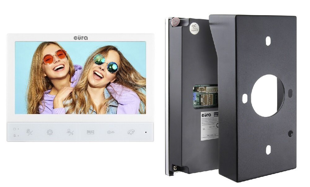 Wideodomofon EURA VDP-80C5 Biały w zestawie instrukcja obsługi w języku polskim karta gwarancyjna