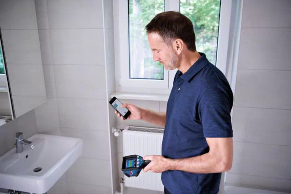 Kamera termowizyjna BOSCH Professional GTC 600 C praca ekran pomiar zakres aplikacja
