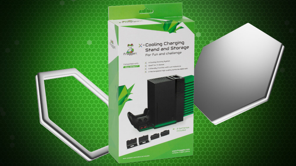 Podstawka chłodząca FROGGIEX FX-XS-C1-B do Xbox Series X - zestaw