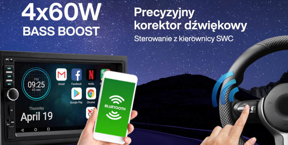 Radio samochodowe VORDON AC-8290  - brzmienie