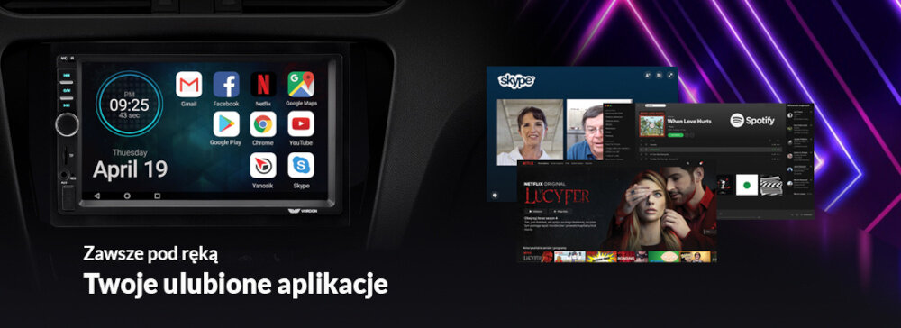 Radio samochodowe VORDON AC-8290 - system android