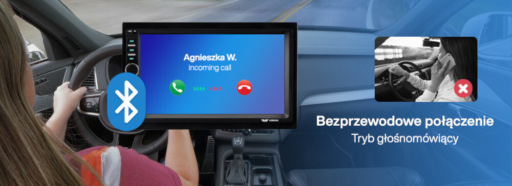 Radio samochodowe VORDON AC-8290  - bluetooth