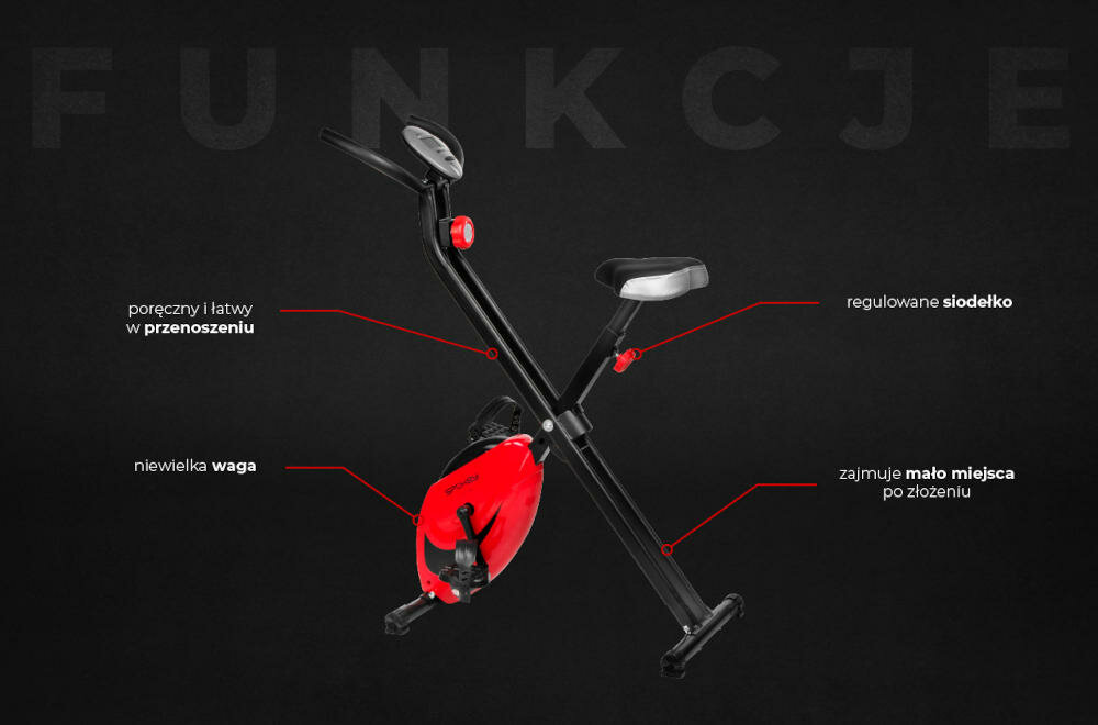 SPOKEY niewielka waga urządzenie składanie regulowane siodełko