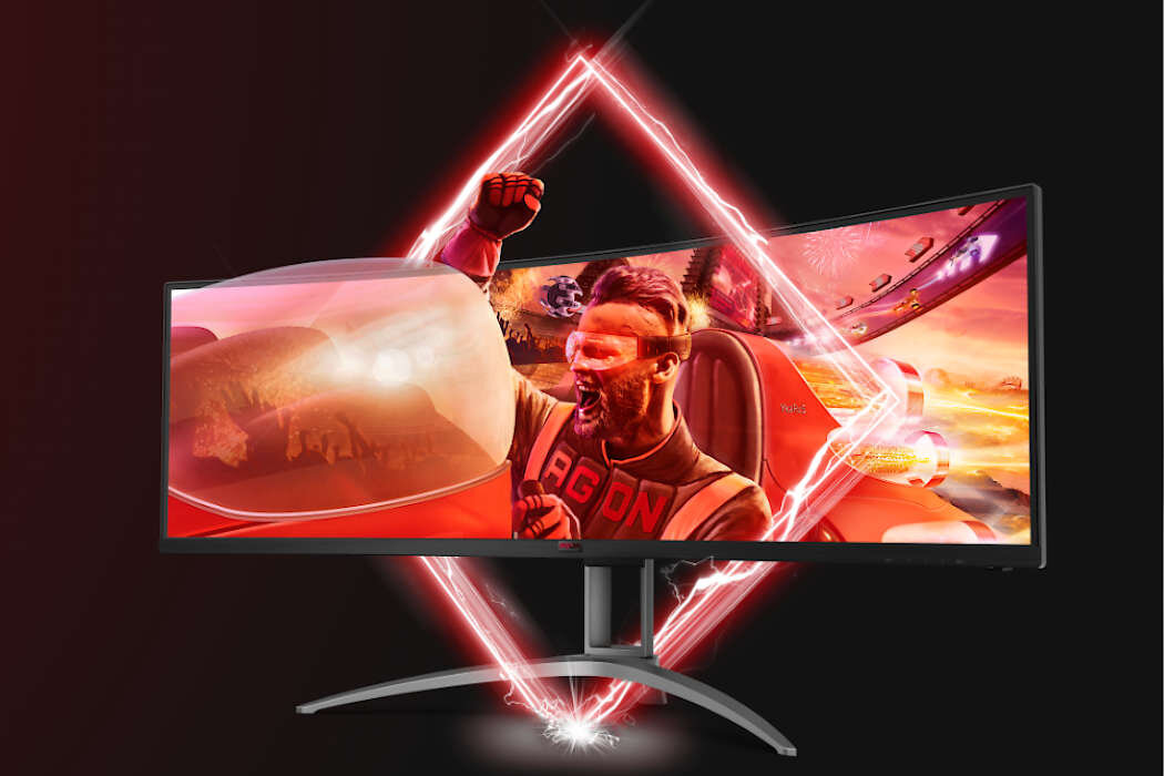 Monitor AOC Agon AG493QCX gra rozrywka rozgrywka podświetylenie projektor częstotliwość odświeżanie szybkość zabawa gaming
