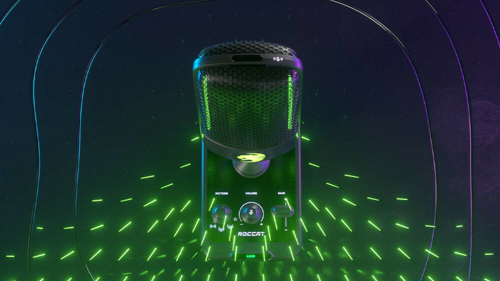 Mikrofon ROCCAT Torch Aimo RGB - dźwięk