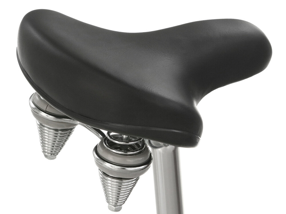 Rower miejski INDIANA Moena A7B 28 cali damski Biały prosta sztyca siodła z aluminium sprężynowe siodełko typu Comfort osadzone na elastomerach