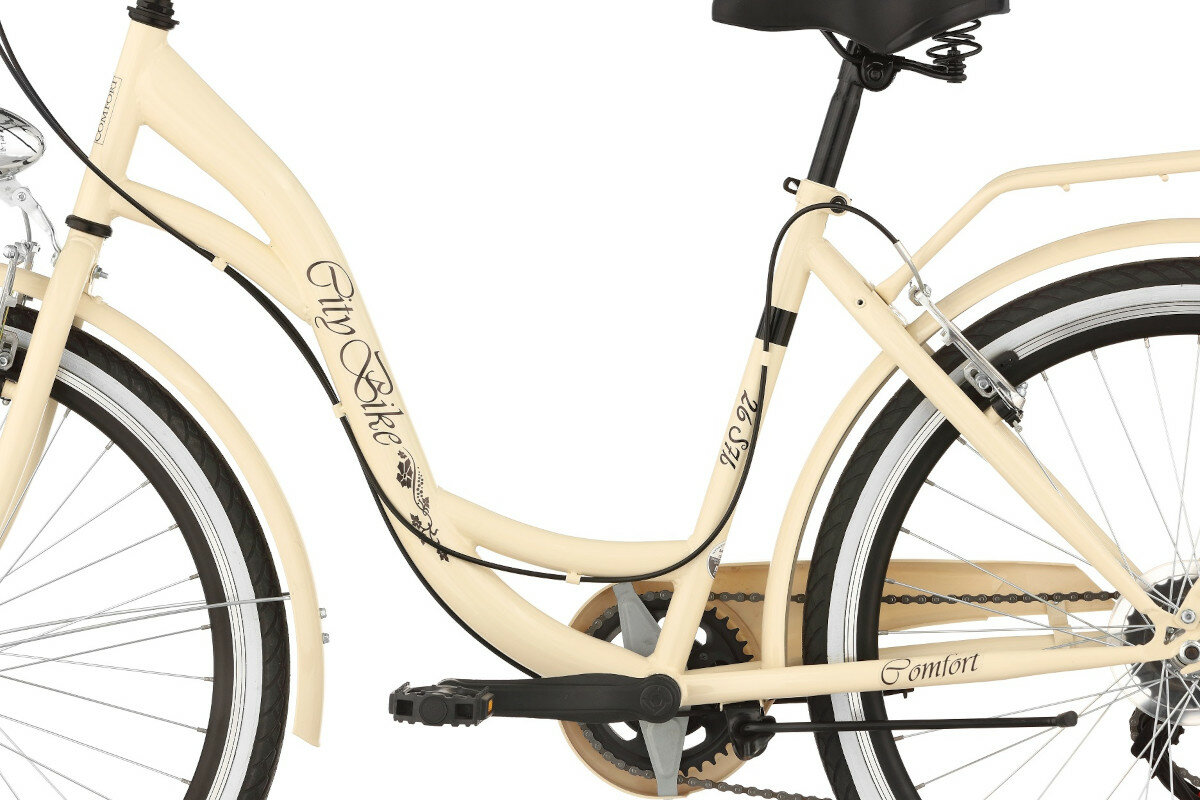 Rower miejski DAWSTAR Citybike S7B 26 cali damski Capuccino rama