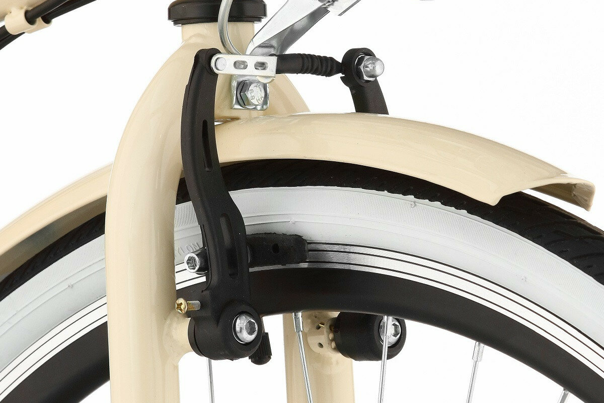 Rower miejski DAWSTAR Citybike S7B 26 cali damski cappucino hamulce