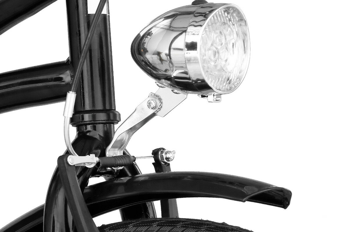 Rower miejski DAWSTAR Retro S1B 28 cali damski bialy oswietlenie led