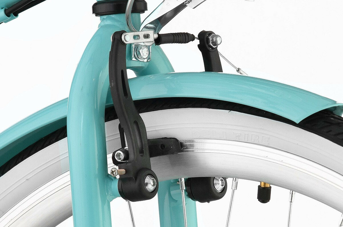 Rower miejski DAWSTAR Citybike S7B 26 cali damski Lazurowy hamulce