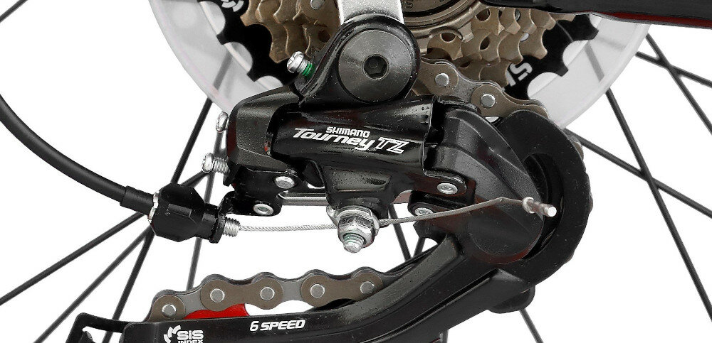 Rower młodzieżowy INDIANA Fatbike 2.4 24 cale dla chłopca Czarno-niebieski przerzutki na przód i tył marki SHIMANO 21 biegów przerzutka przednia SHIMANO Tourney przerzutka tylna SHIMANO Altus gwarancja niezawodności niemalże niezniszczalne