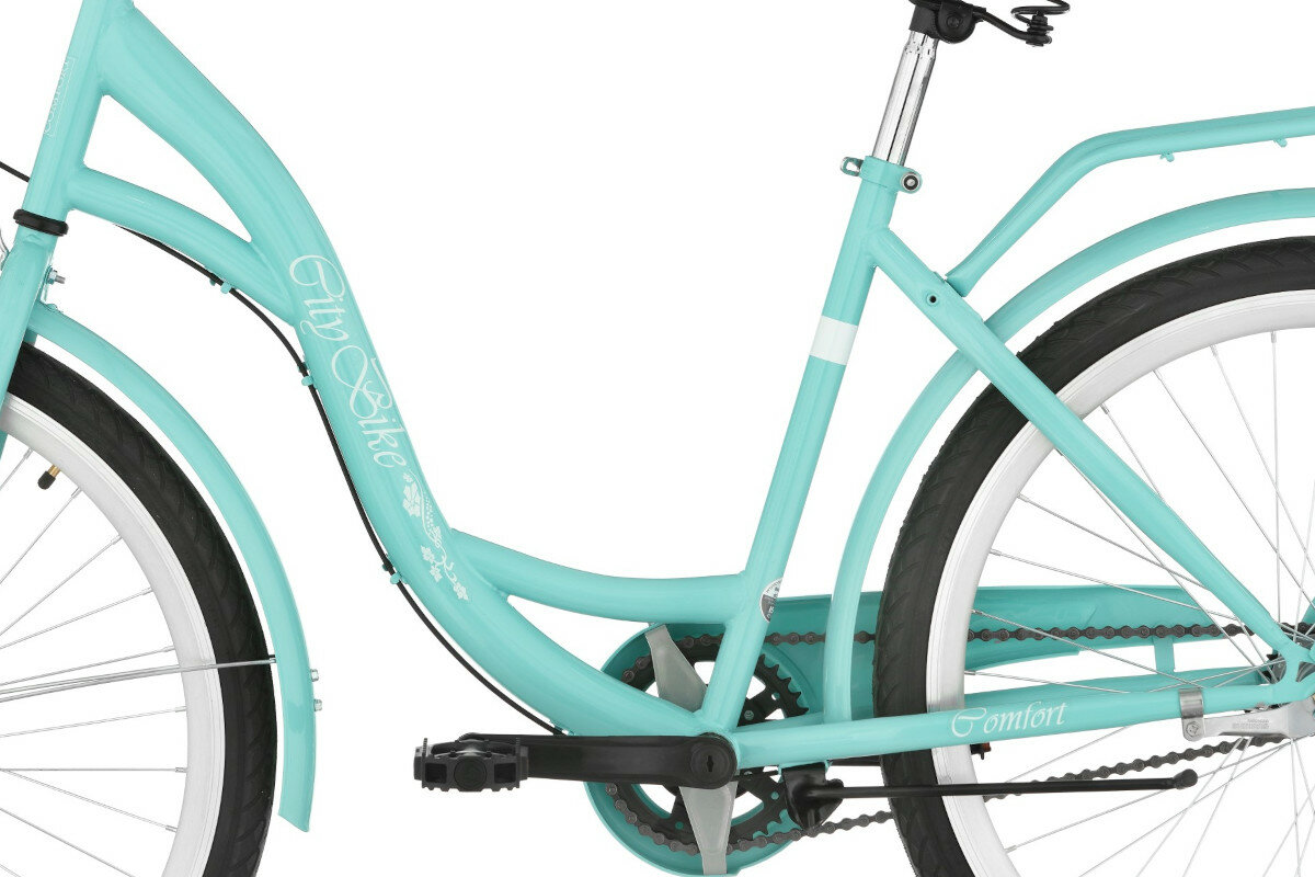 Rower miejski DAWSTAR Citybike S3B 26 cali damski Lazurowy rama