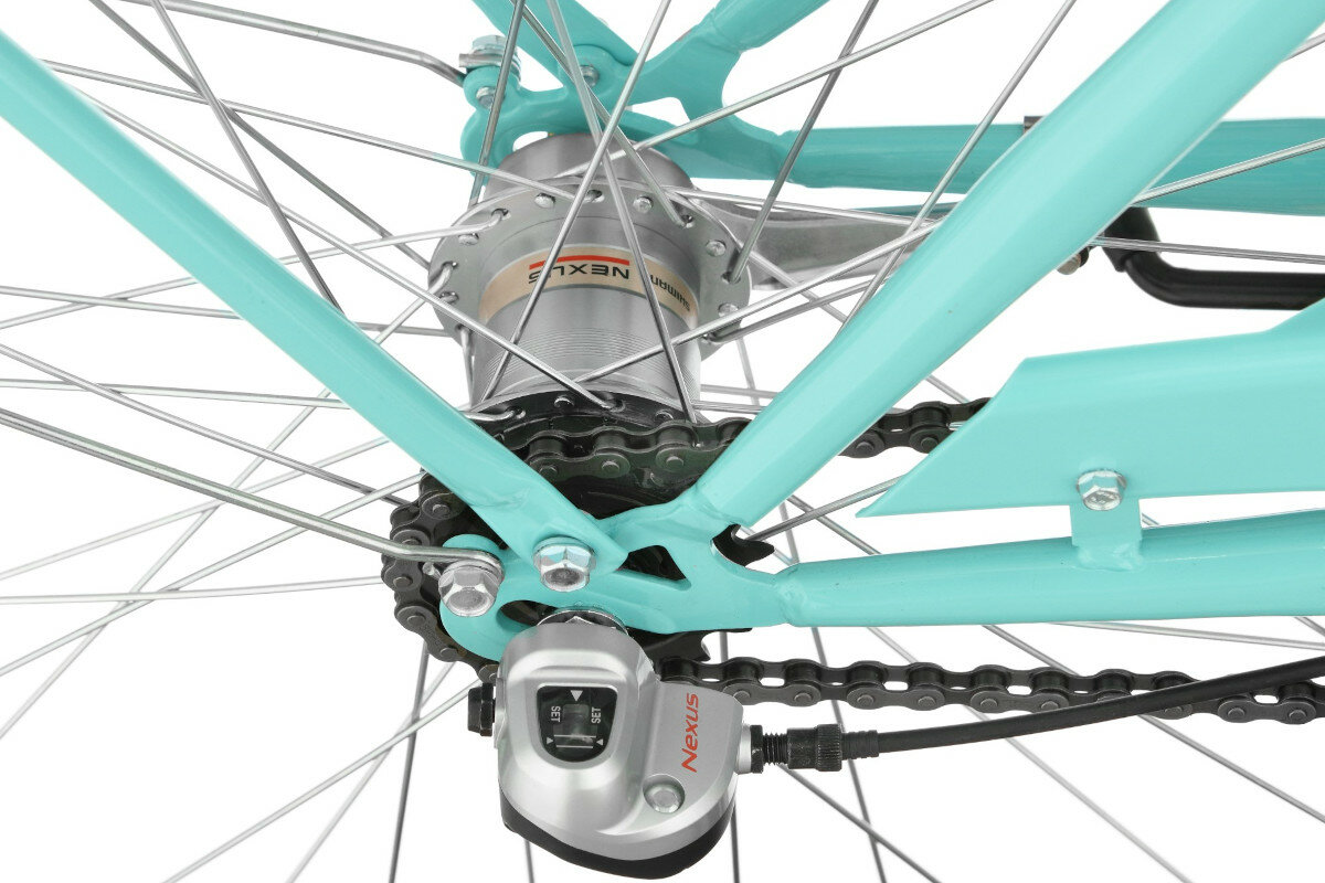 Rower miejski DAWSTAR Citybike S3B 26 cali damski Lazurowy przerzutki