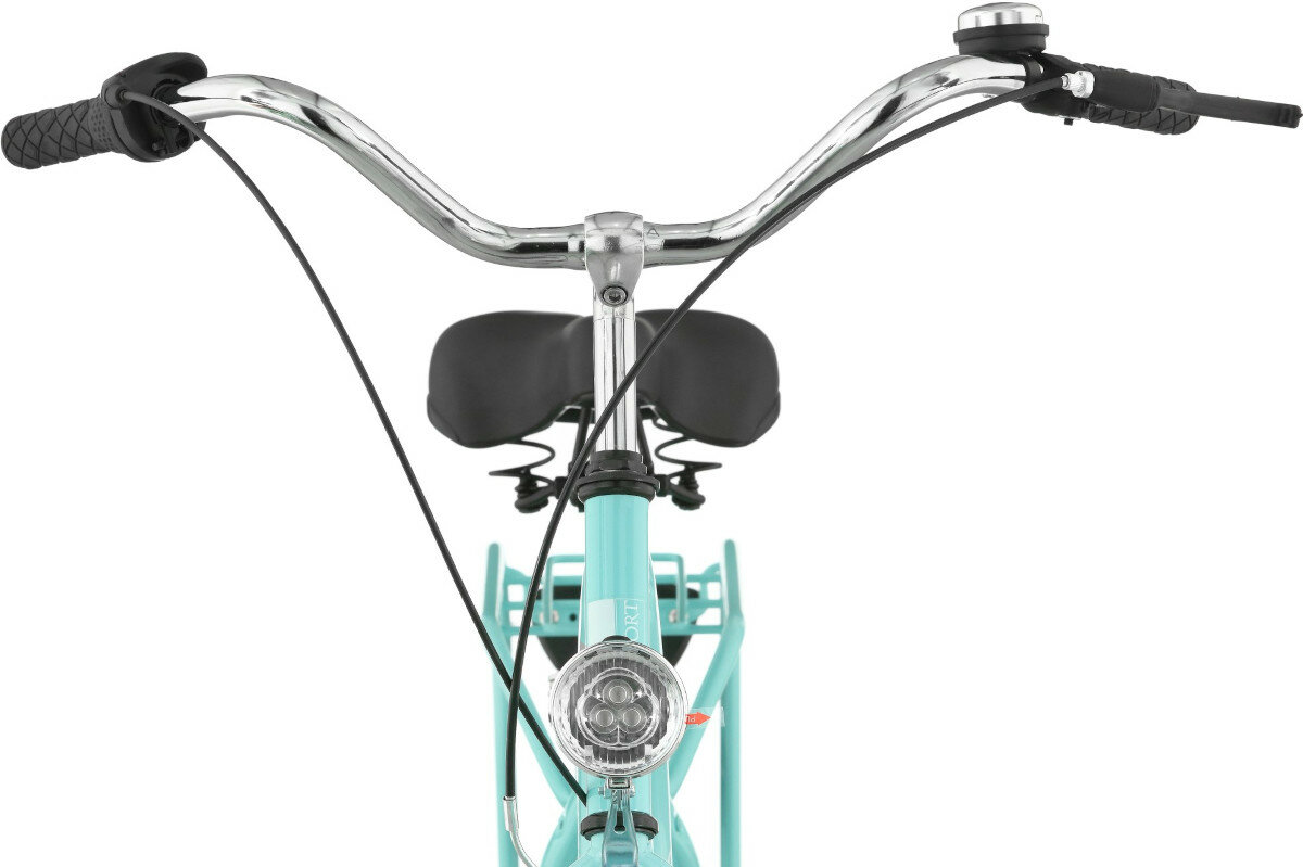 Rower miejski DAWSTAR Citybike S3B 26 cali damski Lazurowy wyposazenie