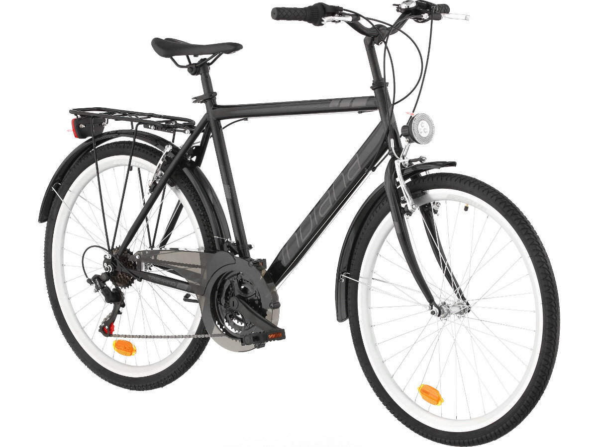 Rower trekkingowy INDIANA Trekker M21 26 cali damski Biało-fioletowy gwarancja rama