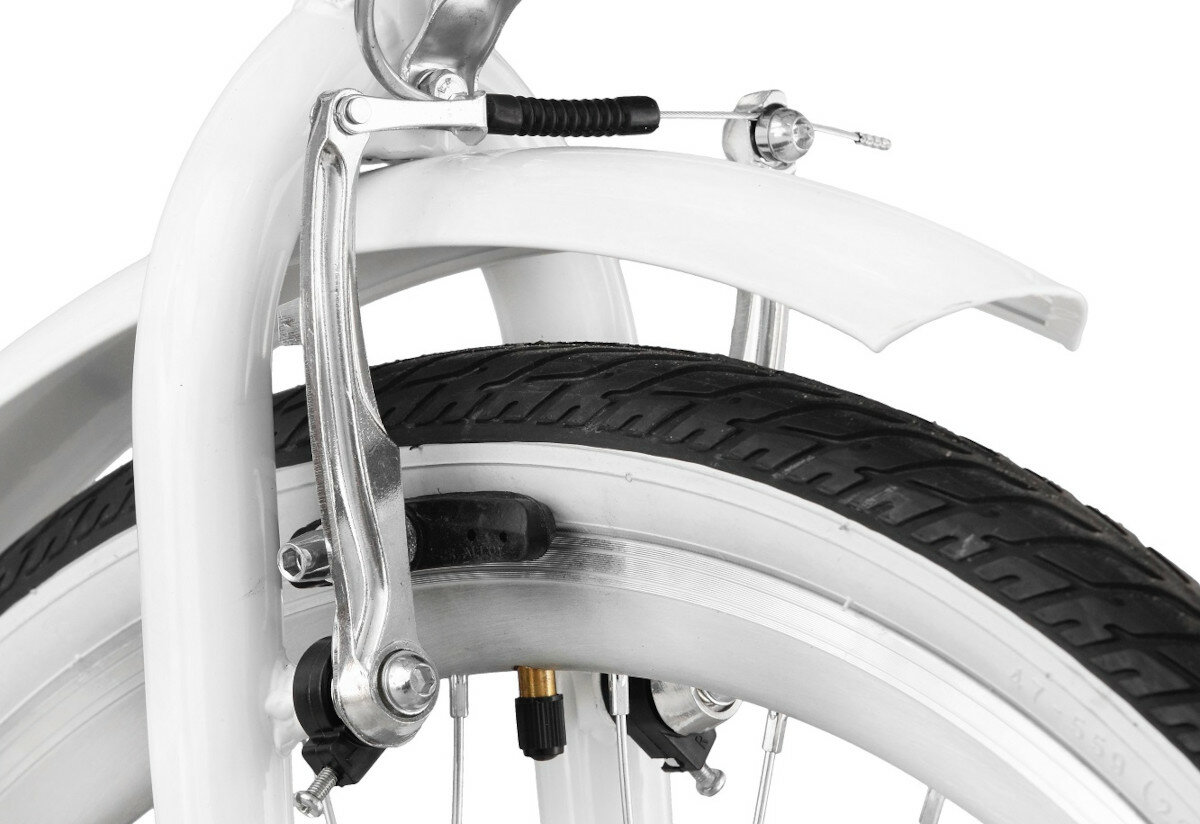 Rower miejski DAWSTAR Citybike S7B 26 cali damski Lazurowy hamulce