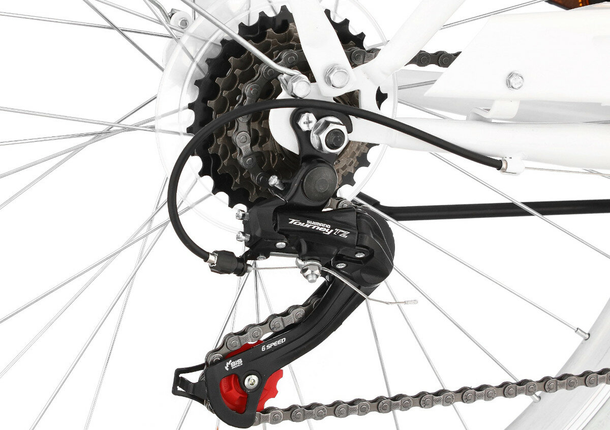 Rower miejski DAWSTAR Citybike S7B 26 cali damski Lazurowy przerzutki