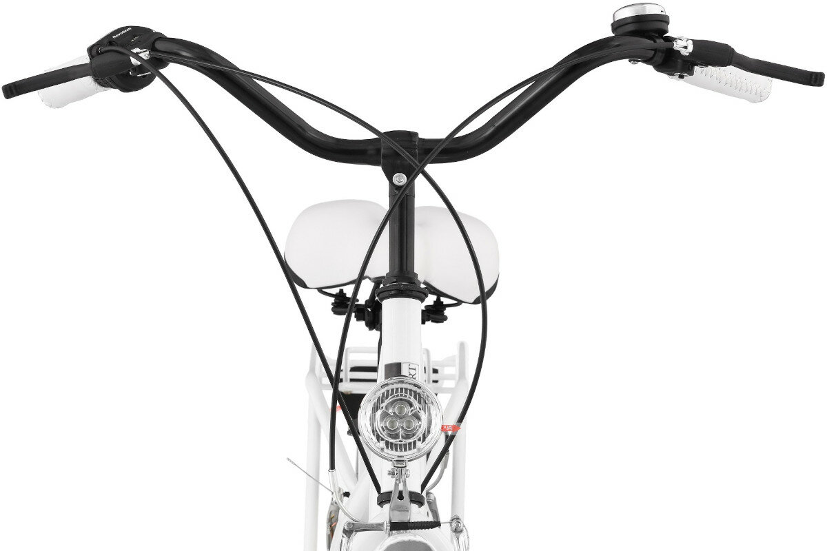 Rower miejski DAWSTAR Citybike S7B 26 cali damski Lazurowy wyposazenie
