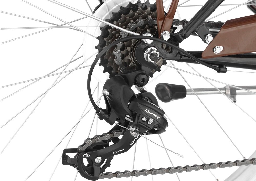 Rower miejski INDIANA Fortuna 7B - Przerzutki Shimano Tourney