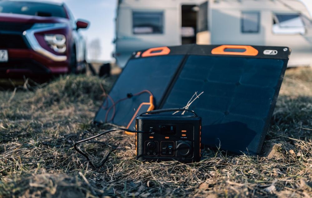 Stacja ładująca XTORM XP500 78000 mAh 500W Czarno-pomarańczowy gniazdo sieciowe pojemność stacji