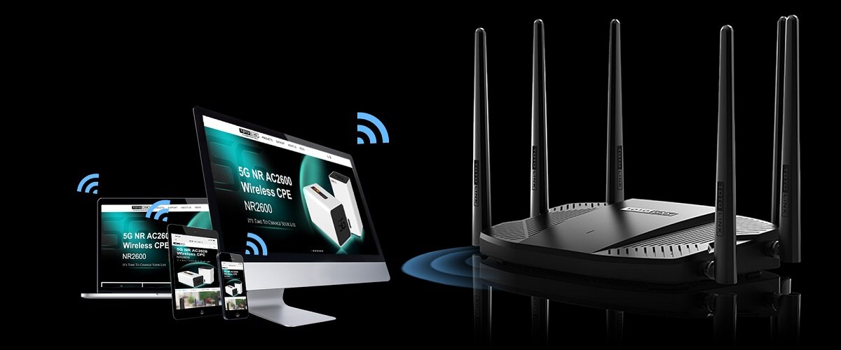 Router TOTOLINK A6000R jakość połączenia wydajne warunki połączenia Prędkość transmisji Technologia MU-MIMO Beamforming Funkcja Multi-SSID Łatwa konfiguracja