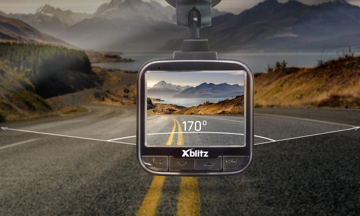 Wideorejestrator XBLITZ Go Ride szeroki kat nagrywania obrazu