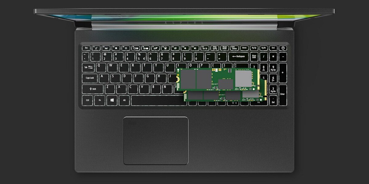 Laptop ACER Aspire 7 Pokaźne zasoby mocy