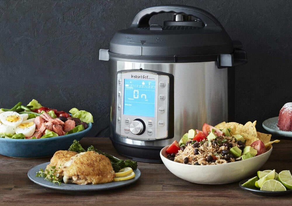 Multicooker INSTANT POT Duo Evo Plus 6 funkcjonalny mozliwosci moc 1200 W pojemnosc 5,7 l