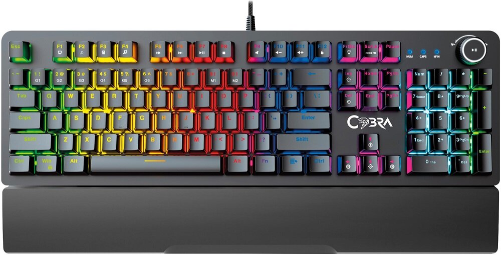 Klawiatura COBRA MK870 Raptor - Wyjmowane klawisze  