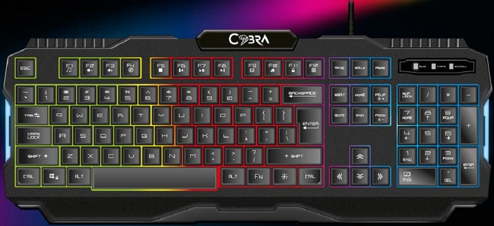 Klawiatura COBRA K550 Predator - podswietlenie
