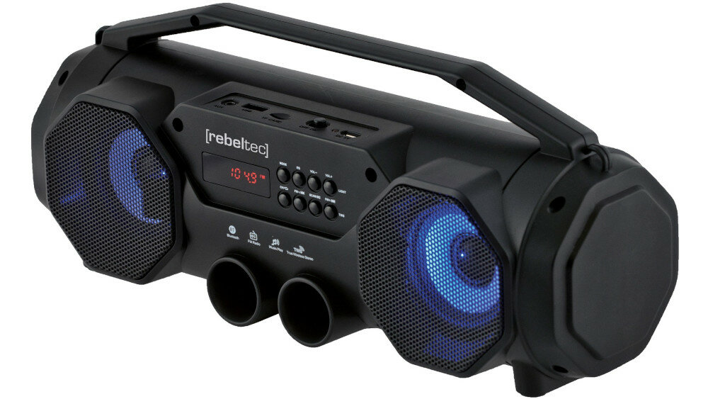 Głośnik mobilny REBELTEC SoundBOX 340 - złącza