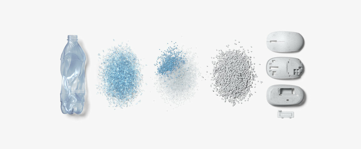 Mysz MICROSOFT Ocean Plastic Mouse wyglad