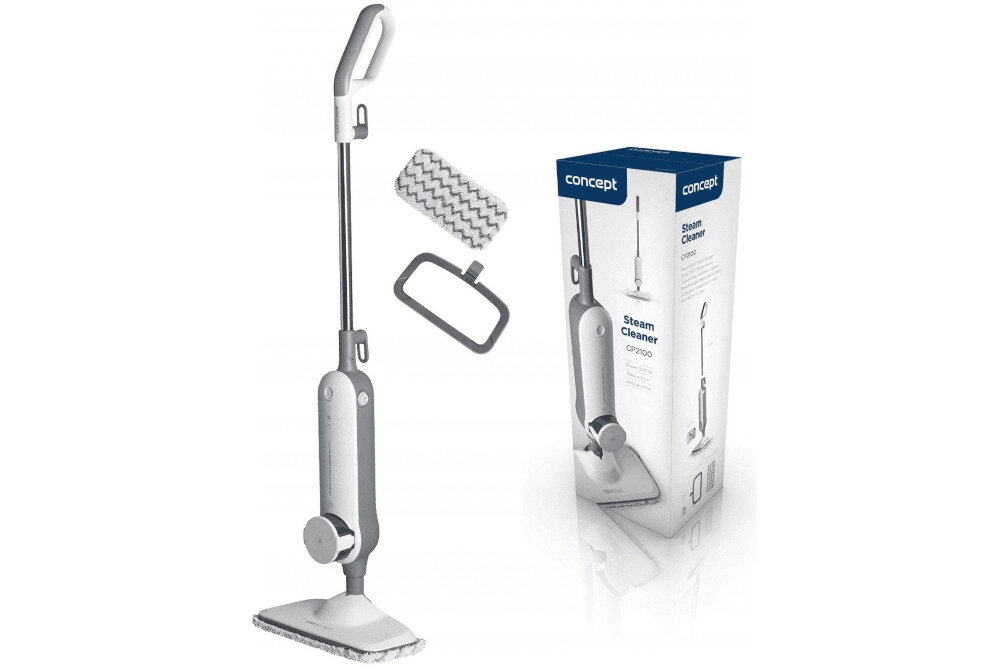 Mop parowy CONCEPT CP2100 Bialo-szary zestaw akcesoria komplet wyposazenie
