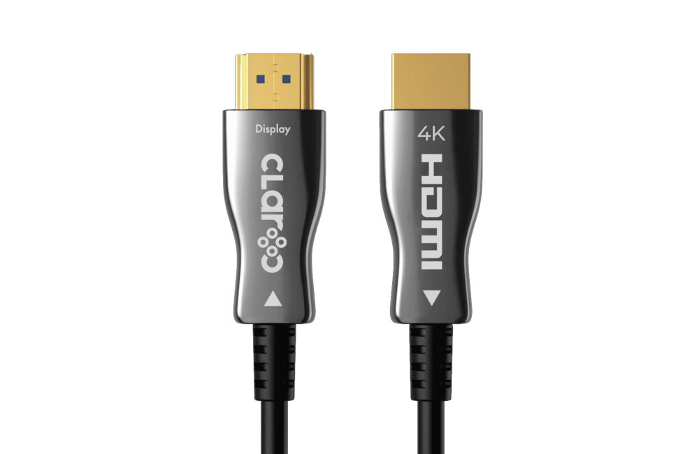 Kabel HDMI - HDMI AOC hybrydowa transmisja danych kabel żyły ocynkowane światłowód dane netflix hbo max jakość 4k 8 k kompresja obraz audio lekkość wytrzymałość