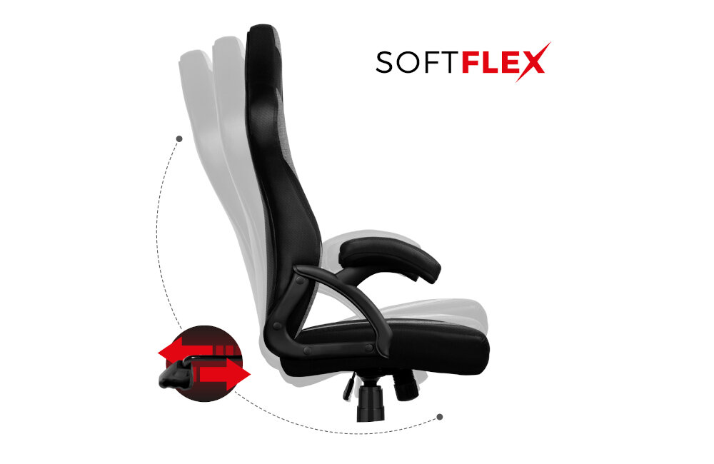 FOTEL HUZARO FORCE 3.1 bujanie się softlex mechanizm