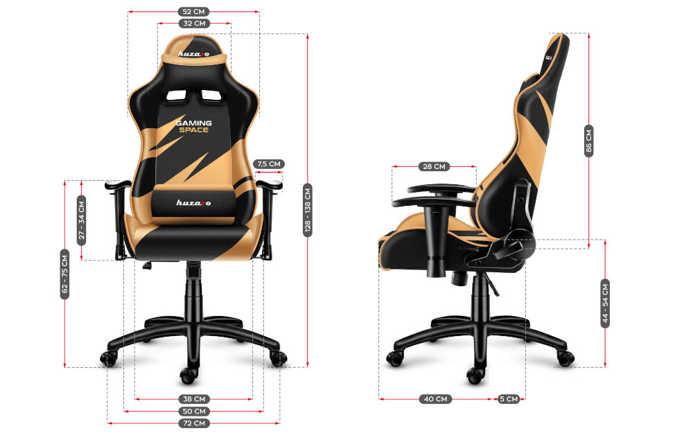 Fotel Huzaro Force 6.0 dopasowanie wzrost waga